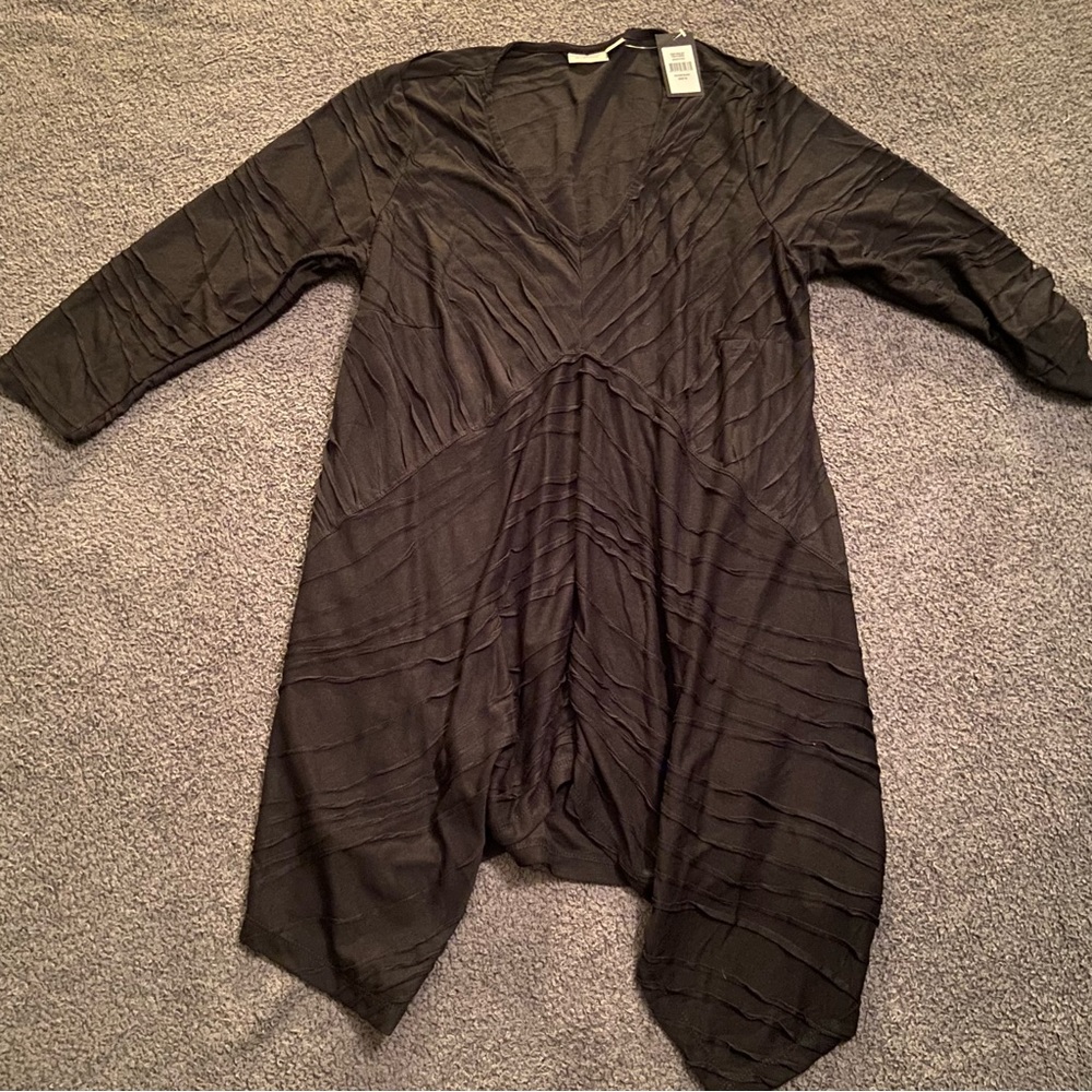 Black Textured Top